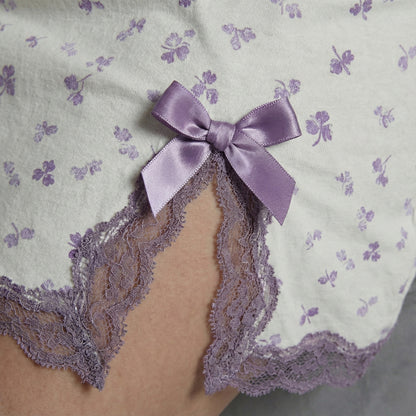 BloomLace Floral Mini Nightdress