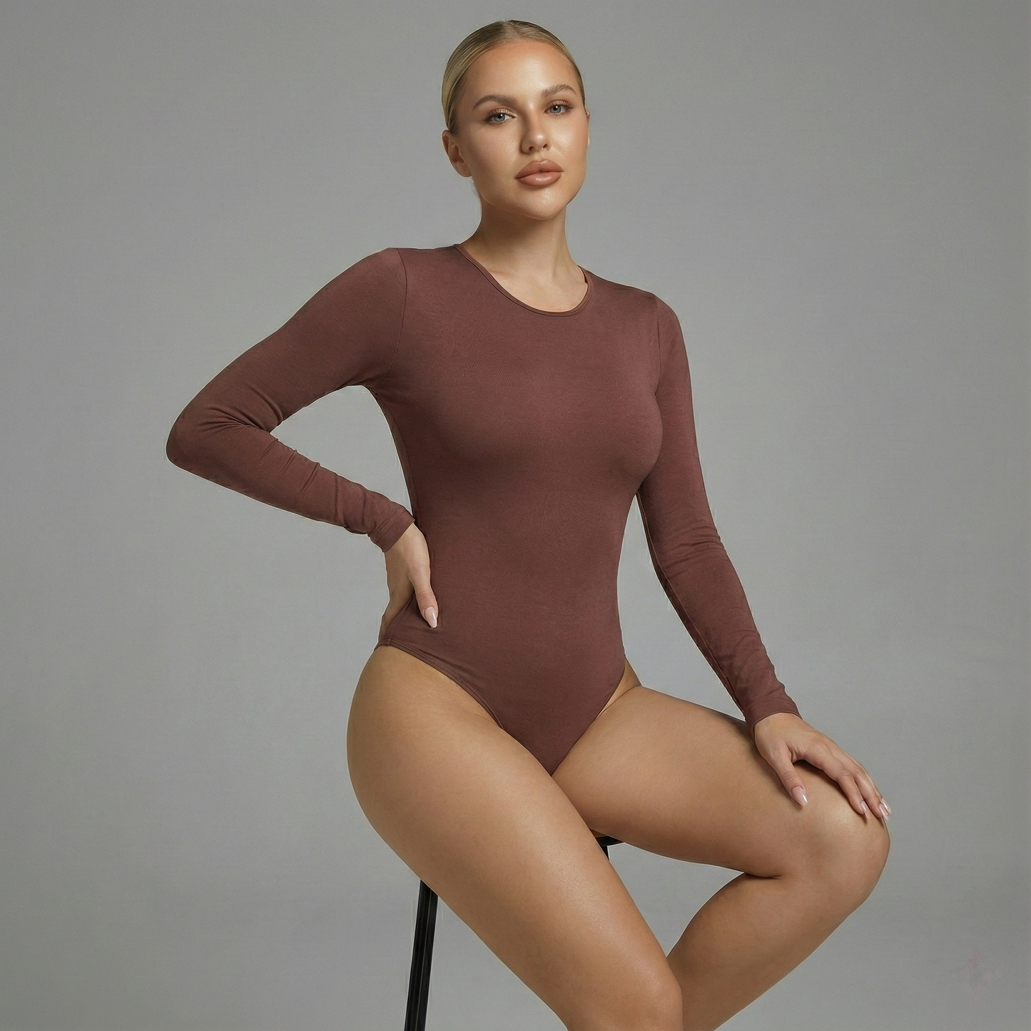 SculptEase Long Sleeve Shaper Bodysuit